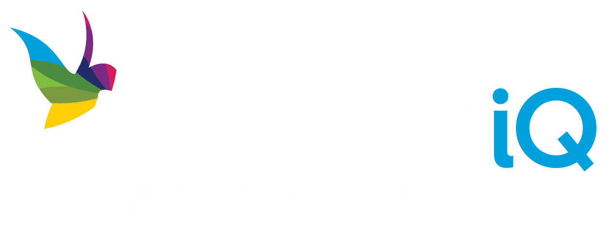 NectariQ logo, white variant